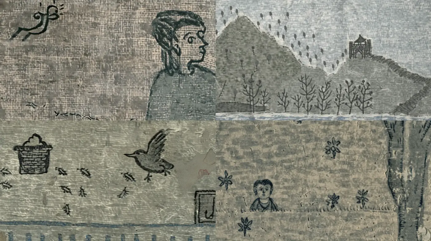 Textured Tapestry of Timeless Narratives - Midjourney sref style