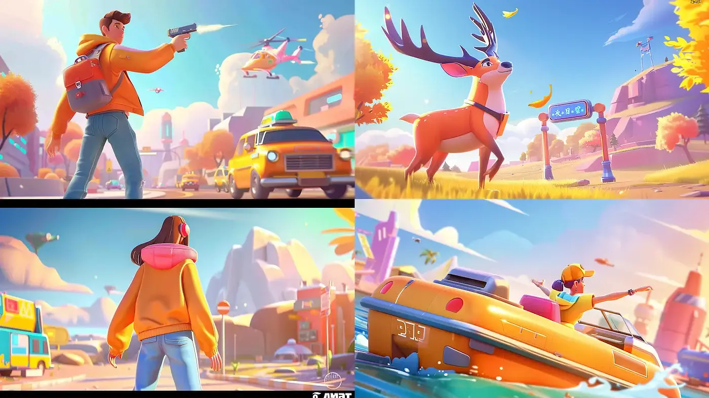 Vibrant and Playful Illustrative Style with a Modern Touch - Midjourney sref style