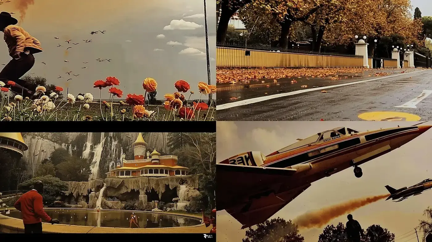 Stylized Cinematic Imagery with a Vintage Vibe - Midjourney sref style