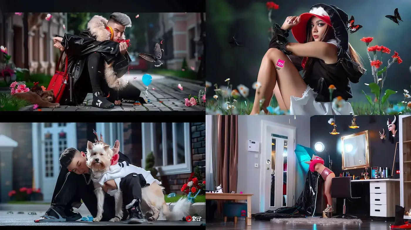 Exploration of Contemporary Urban Fashion with a Whimsical Touch - Midjourney sref style