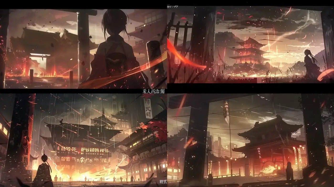 Cinematic Asian Atmosphere with Epic Landscapes - Midjourney sref style