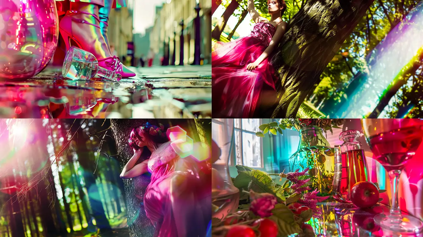 Luminous Dreamscape: A Fusion of Vivid Colors and Ethereal Textures - Midjourney sref style