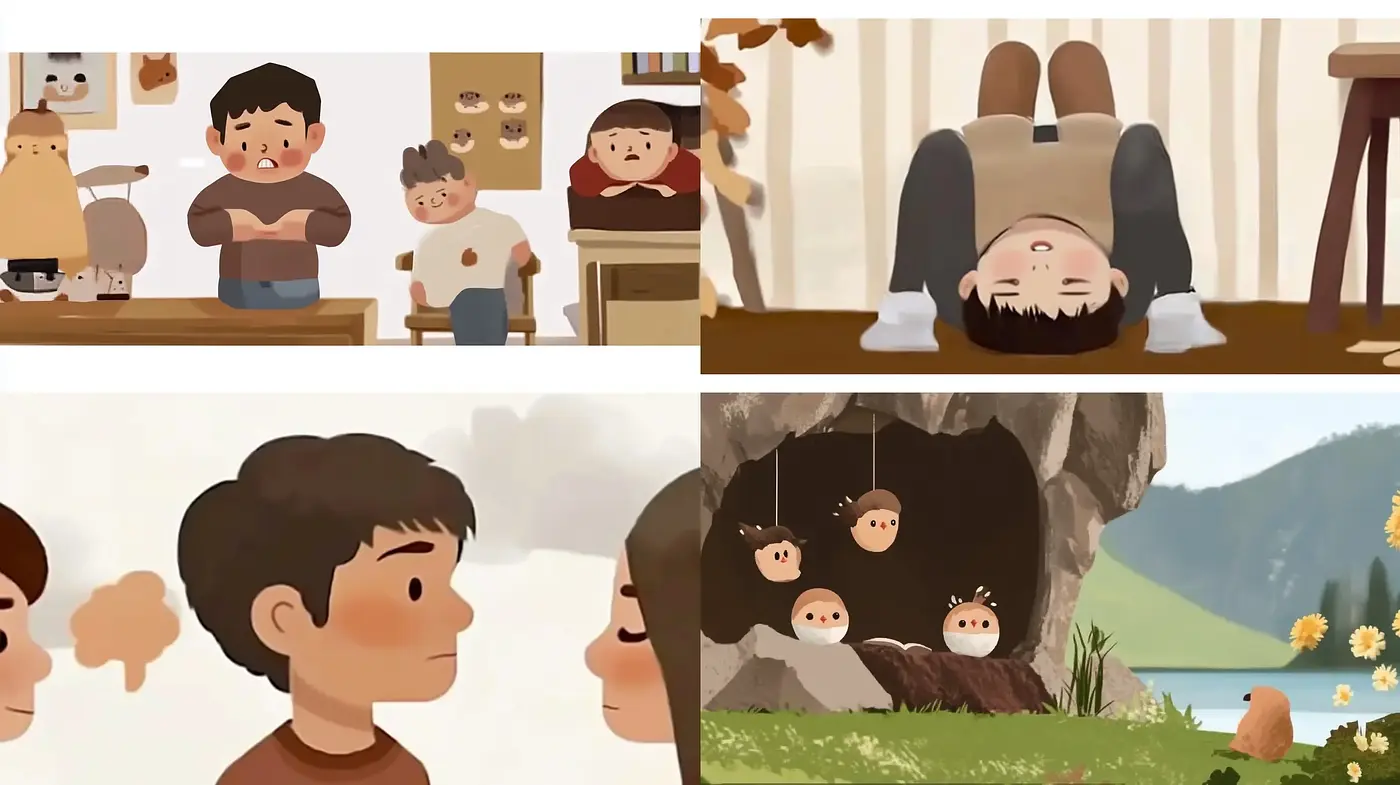 Warm and Whimsical Storybook Illustration - Midjourney sref style