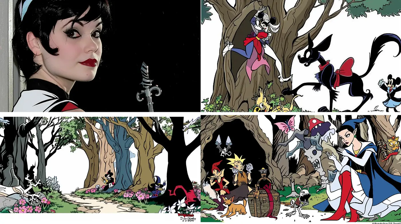 Whimsical Modern Storybook Illustration Fusion - Midjourney sref style