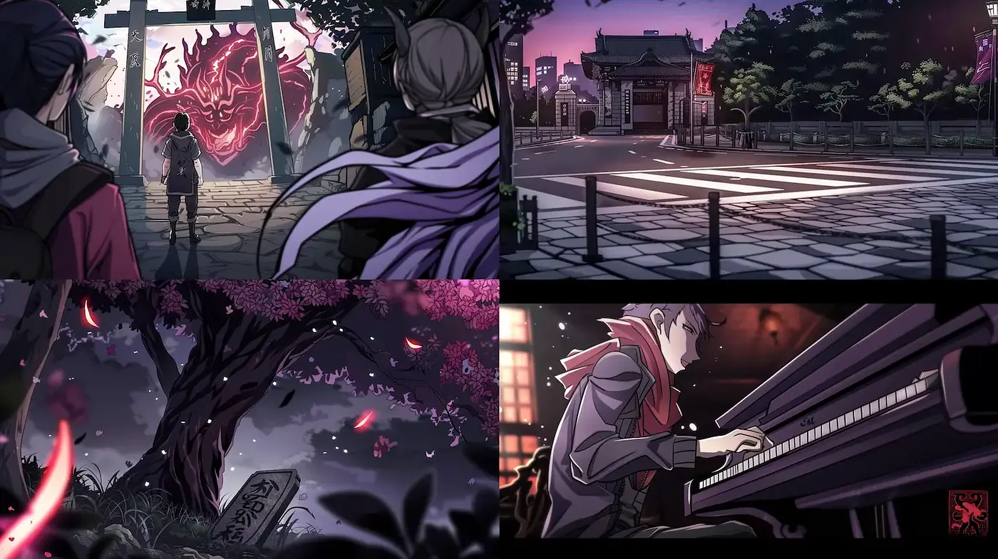 Stylized Composition with Evocative Atmosphere and Expressive Themes - Midjourney sref style