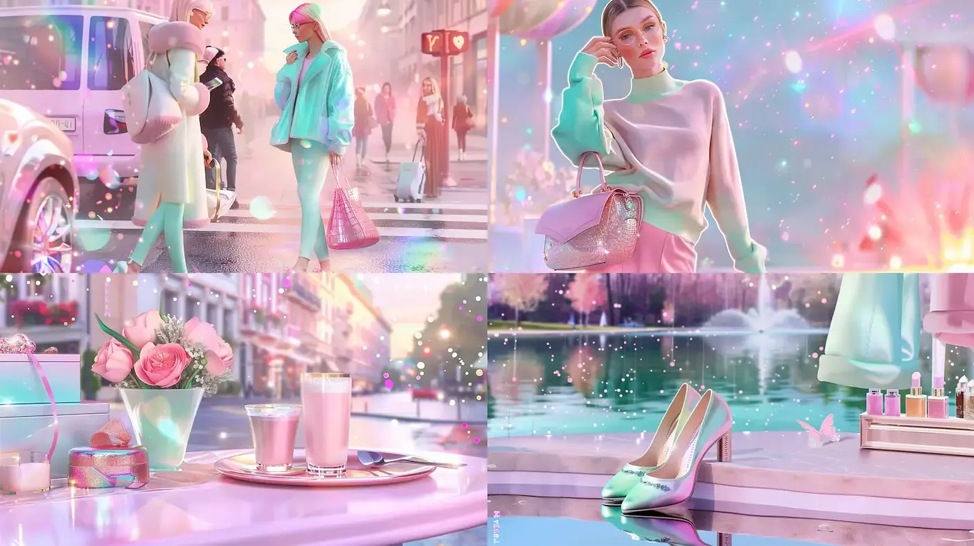 Ethereal and Dreamy Aesthetic with a Touch of Urban Chic - Midjourney sref style