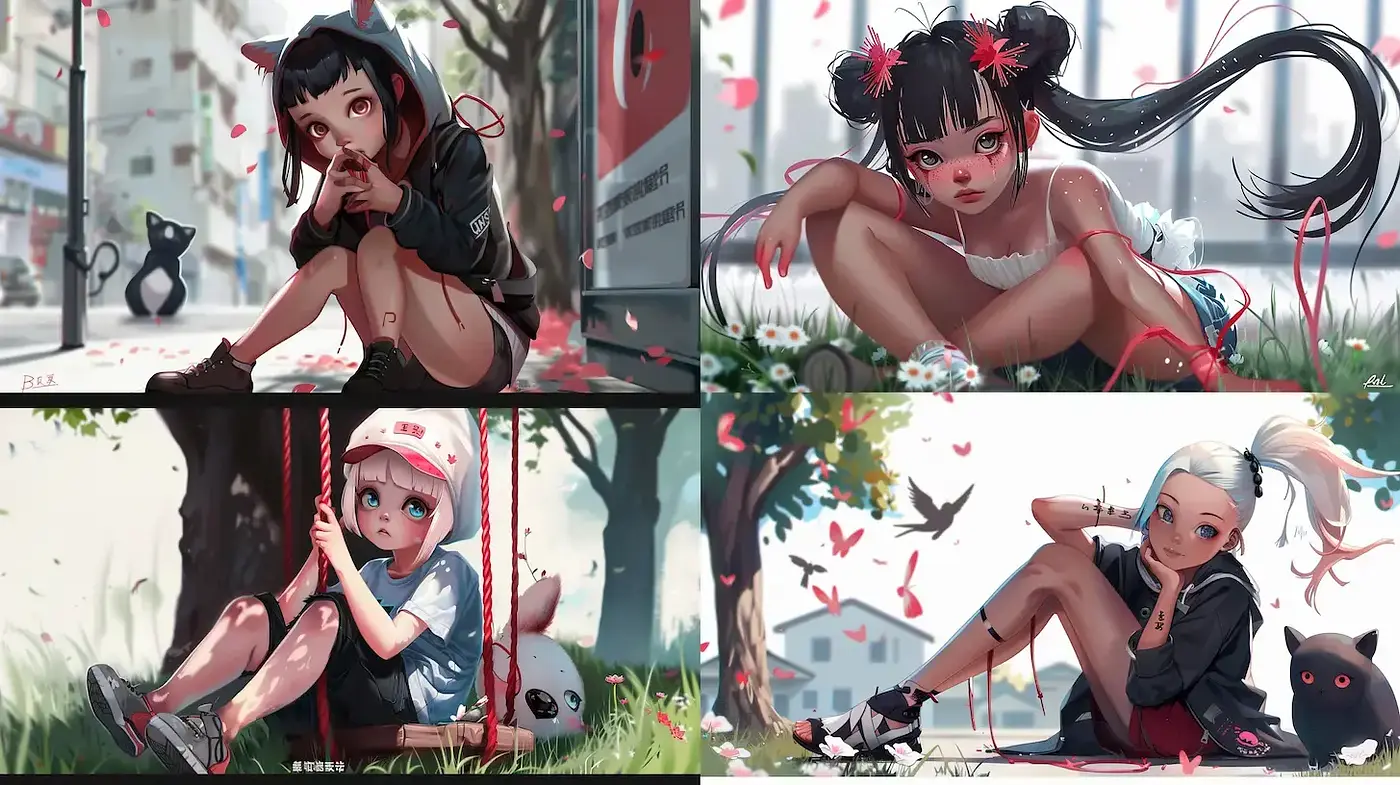 Contemporary Illustrative Style with a Touch of Playful Youthfulness - Midjourney sref style