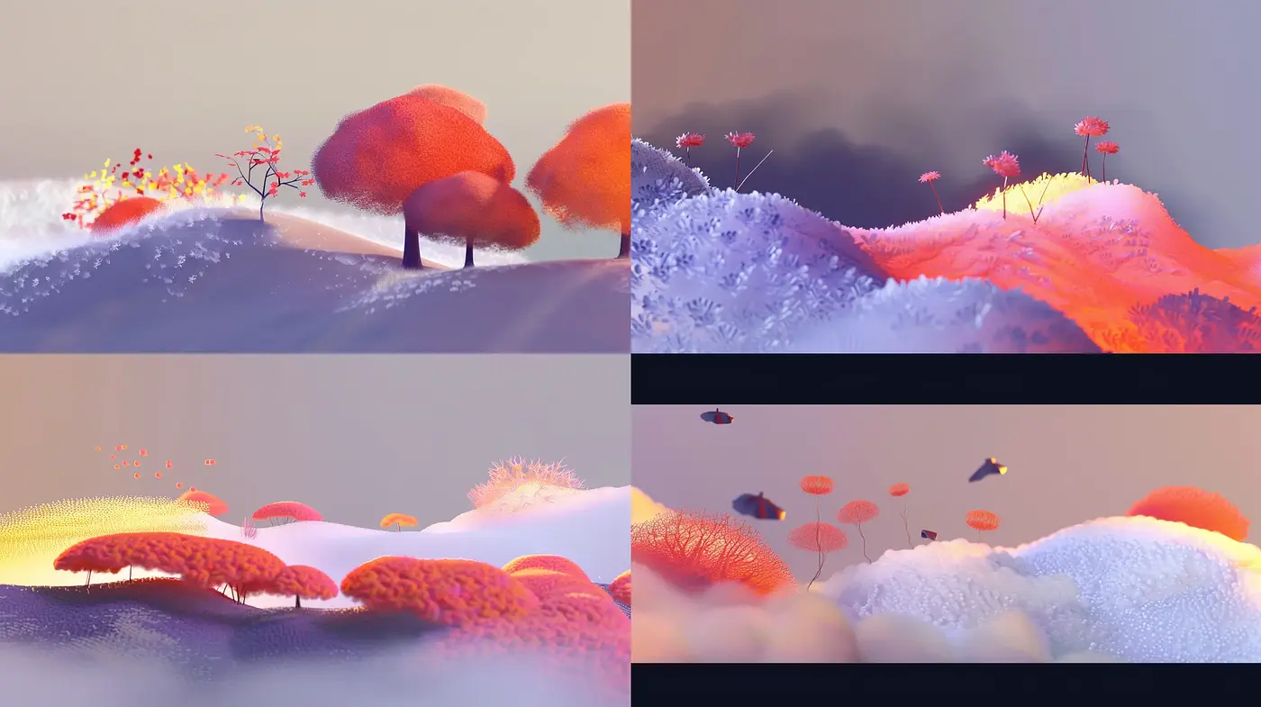 Ethereal Dreamscapes with Surrealist Overtones - Midjourney sref style