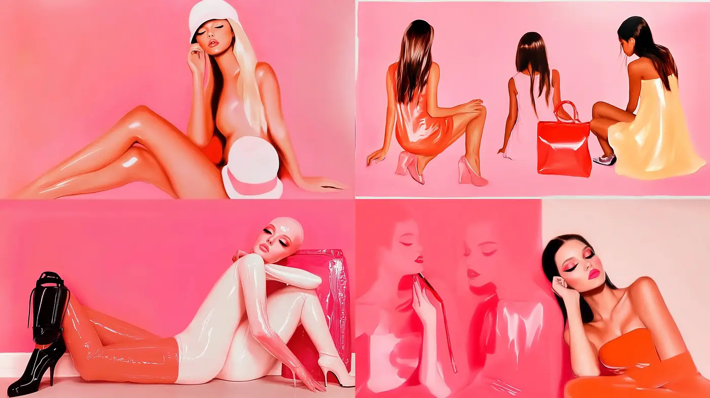 Glossy and Saturated Pop Art Elegance - Midjourney sref style