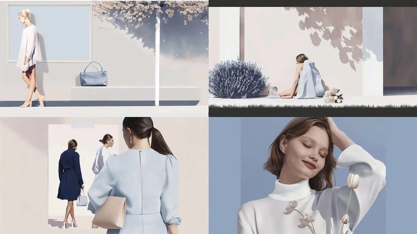 Serene Elegance: A Uniform Midjourney of Soft Hues and Delicate Harmony - Midjourney sref style
