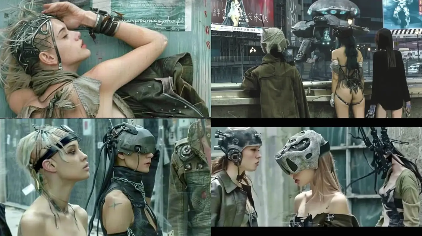 Dystopian Cybernetic Elegance: A Fusion of Machine and Aesthetics in Earthy Tones - Midjourney sref style
