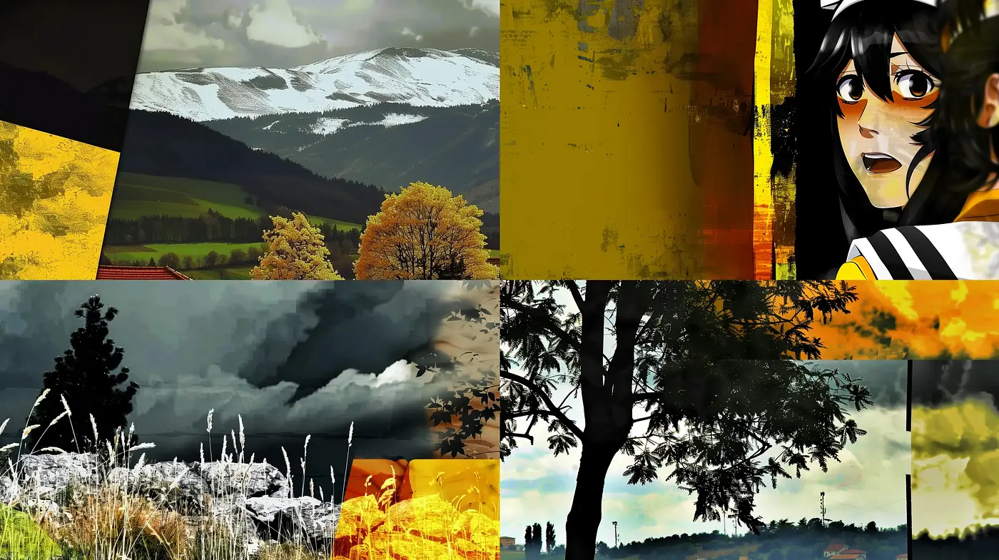 Vibrant Expressionist Fusion with Contemporary Anime Influence - Midjourney sref style