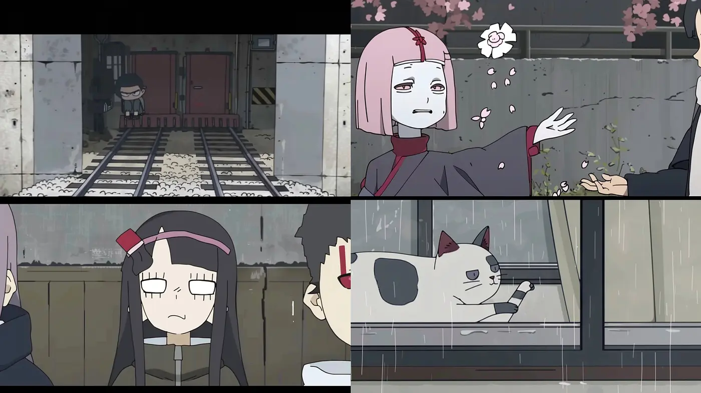 Melancholic Elegance: A Consistent Blend of Muted Anime-Inspired Illustrative Elements - Midjourney sref style