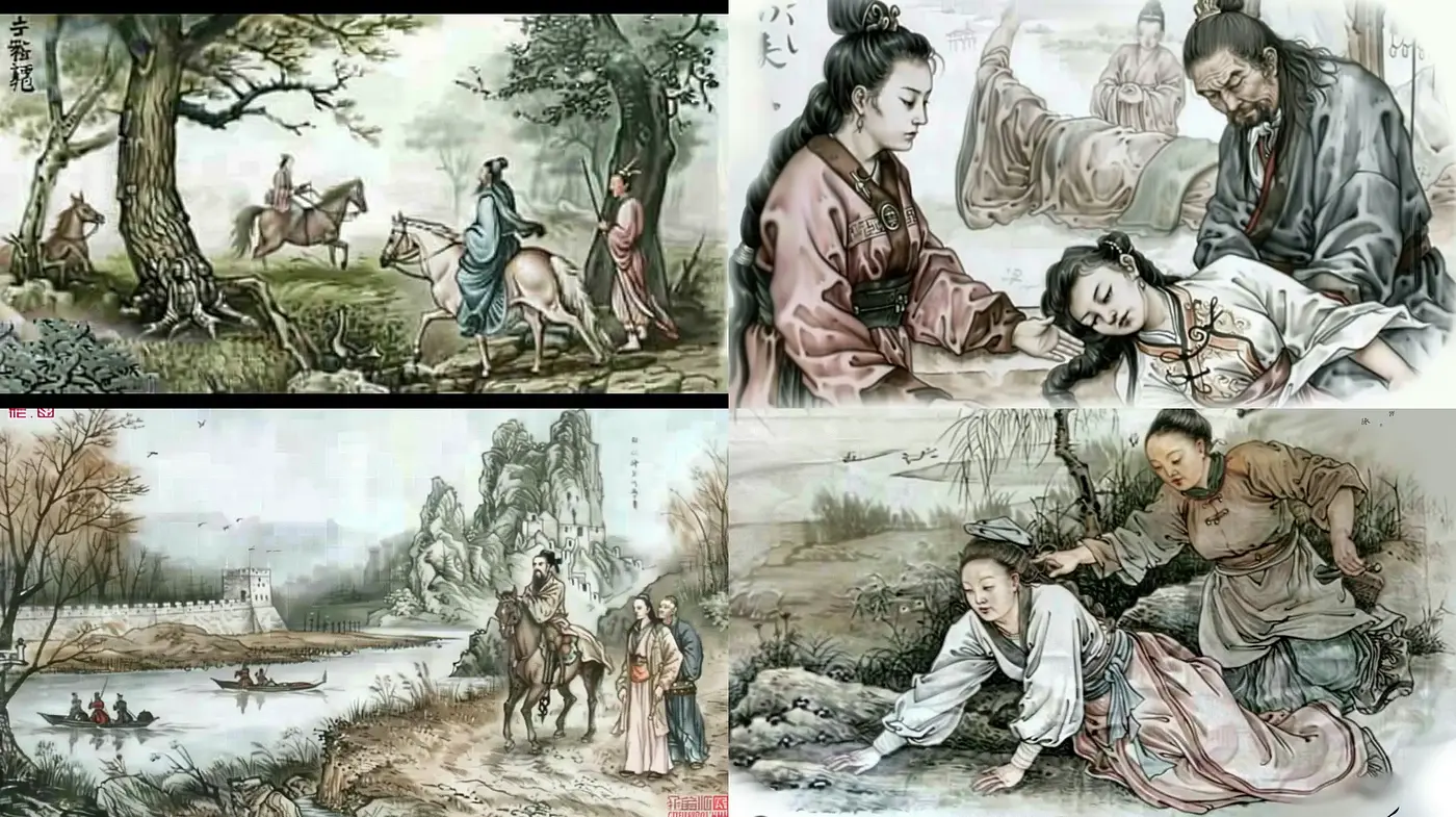 Elegant Historical Tableaux with Delicate Eastern Aesthetics - Midjourney sref style