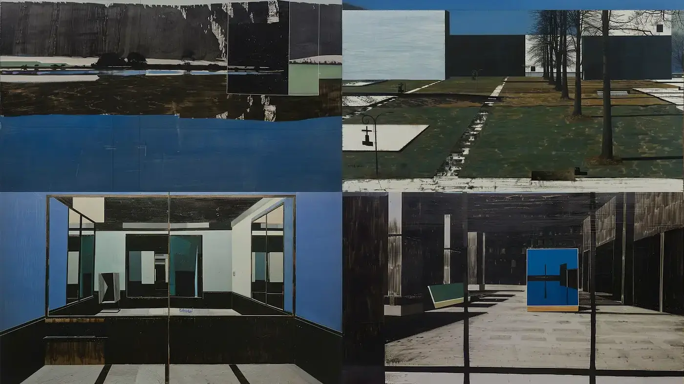 Contemporary Minimalism with Geometric Precision and Atmospheric Depth - Midjourney sref style