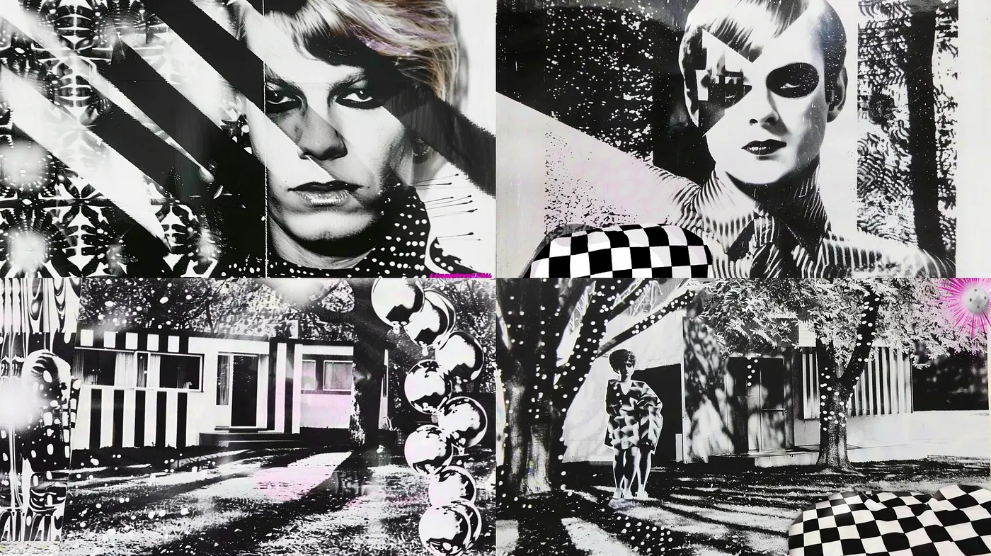 Monochrome Mosaic: An Exploration of Textures and Patterns in Greyscale - Midjourney sref style