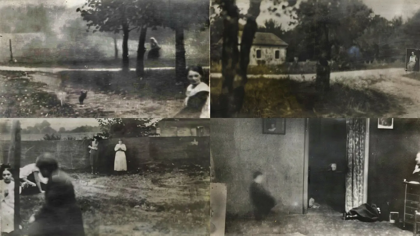 Ethereal Echoes of Nostalgia: Monochromatic Memories and Textured Tale - Midjourney sref style