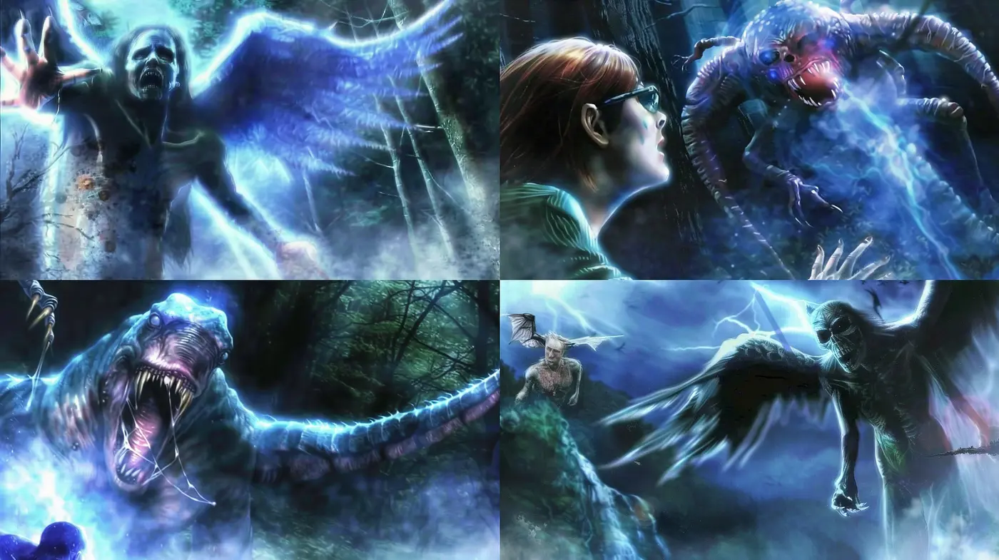 Ethereal Nocturnal Hues: A Consistent Dance of Shadows and Luminosity in Digital Art - Midjourney sref style