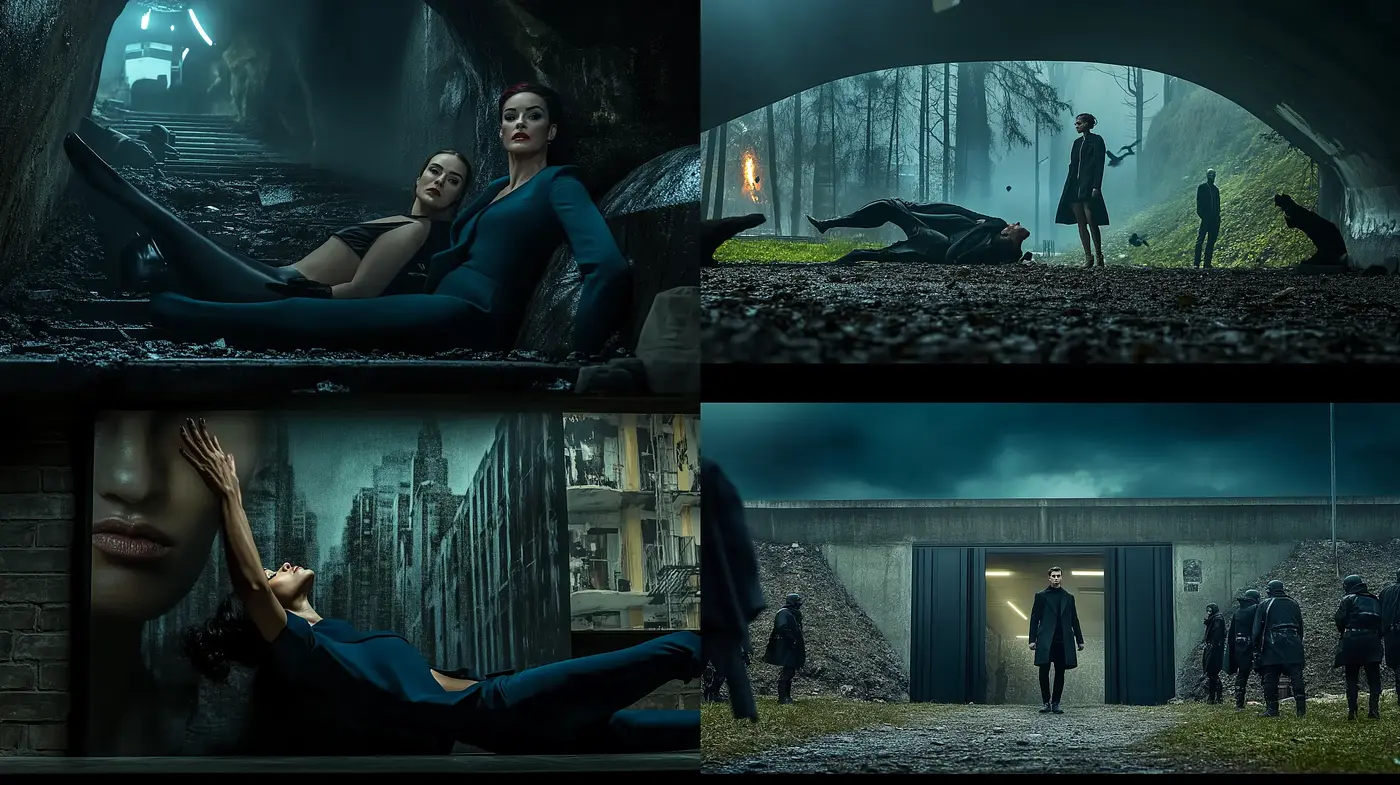 Cinematic Nocturne: A Study of Chiaroscuro and Tenebrism in Modern Visual Storytelling - Midjourney sref style
