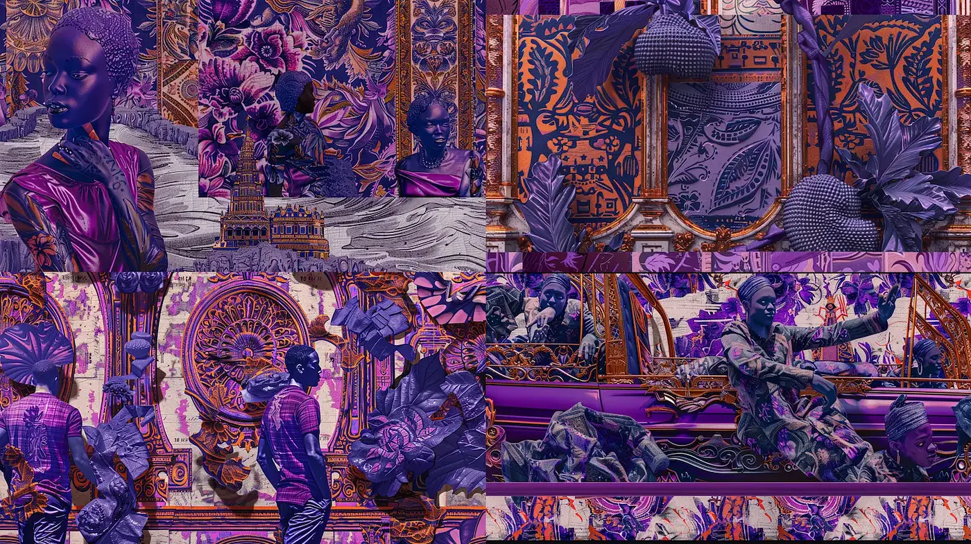 Vibrant, Curated Aesthetic with Rich Textural Layers and Intricate Elements - Midjourney sref style