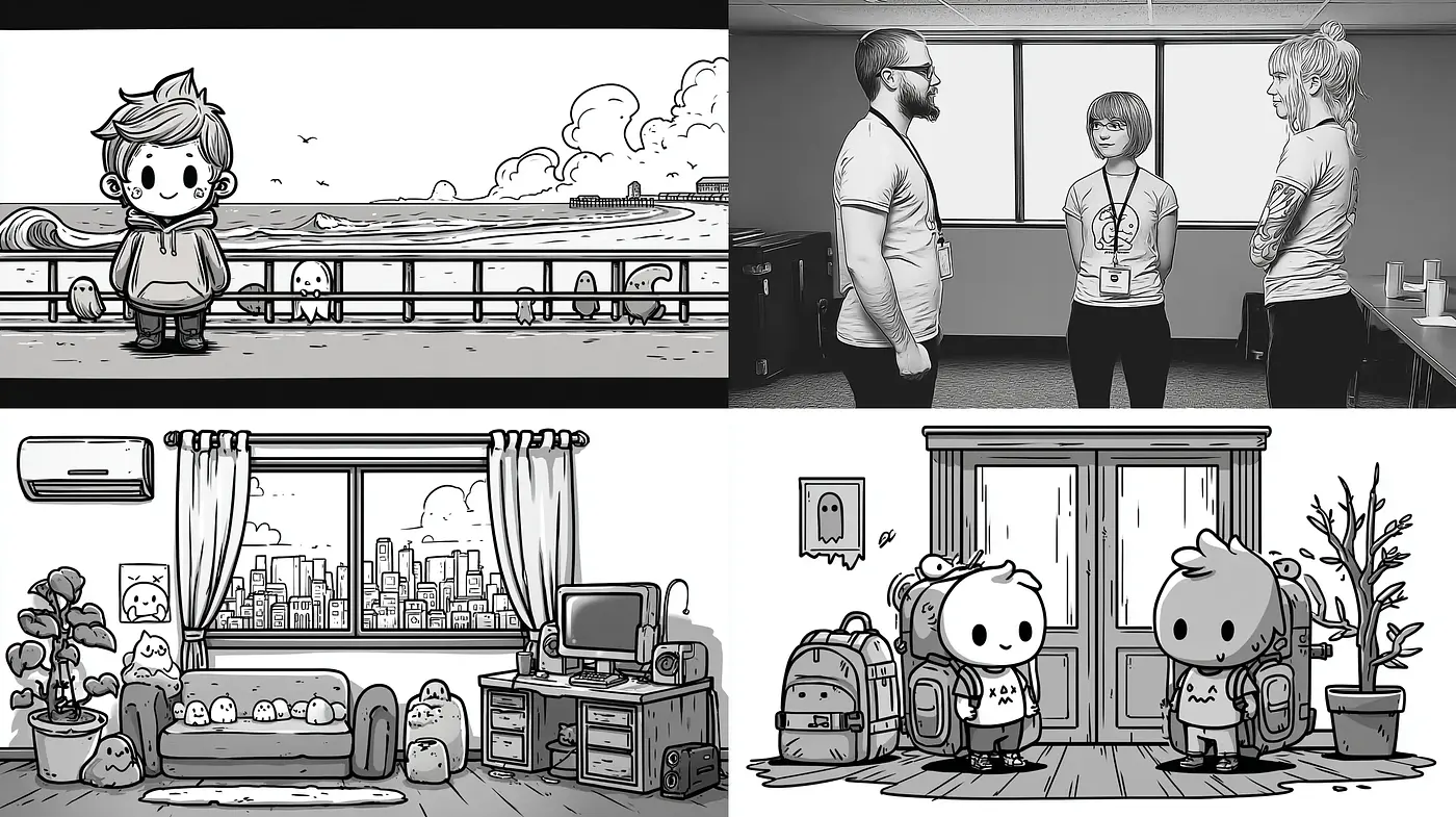 Whimsical and Playful Cartoon Aesthetic with a Nostalgic Touch - Midjourney sref style