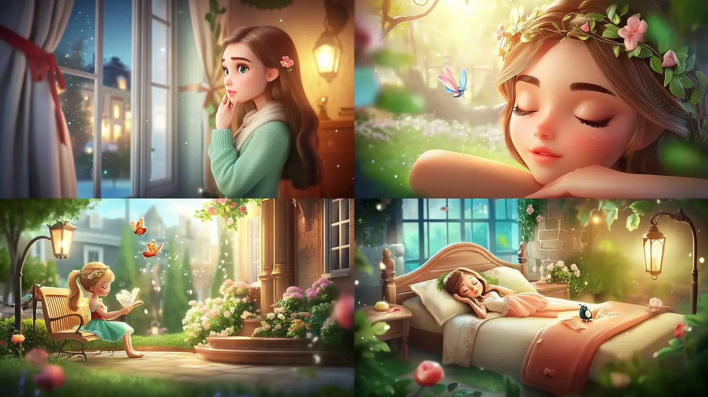 Enchanted Serenity in Pastel Dreamscapes - Midjourney sref style