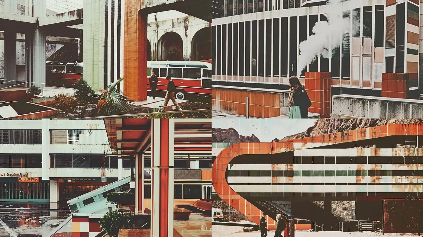 Retro-Futuristic Urban Tapestry - Midjourney sref style