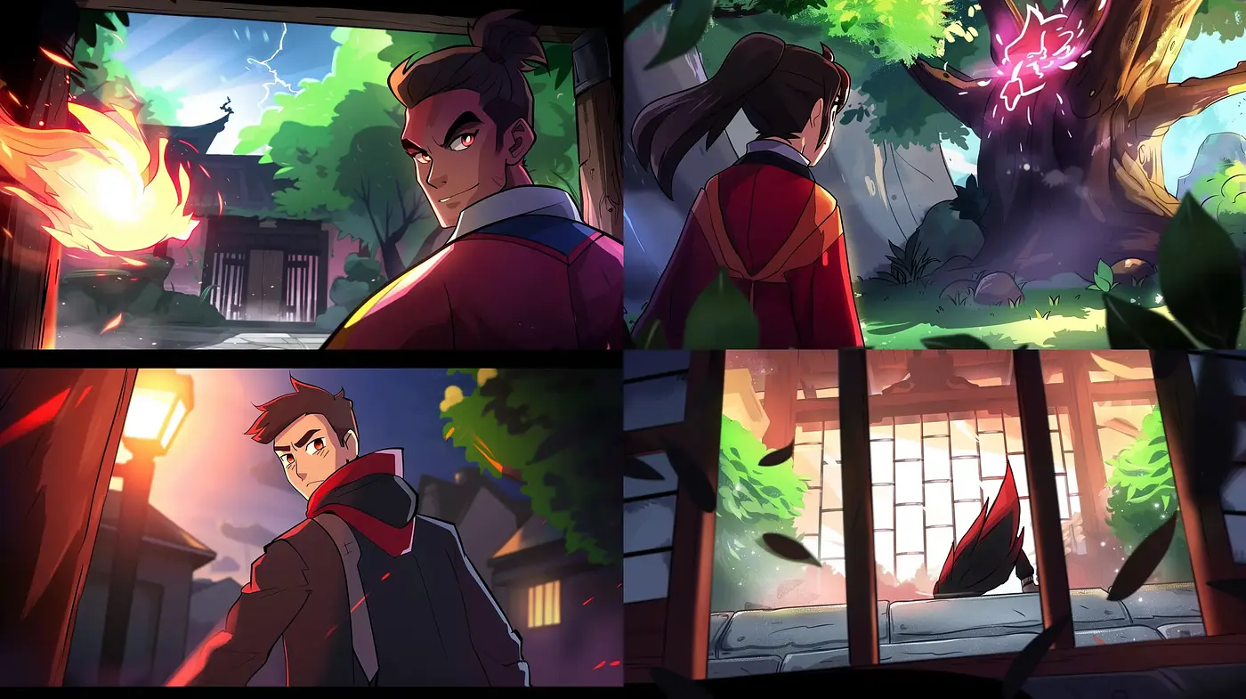 Energetic Animated Adventure Style with Vibrant Colors - Midjourney sref style