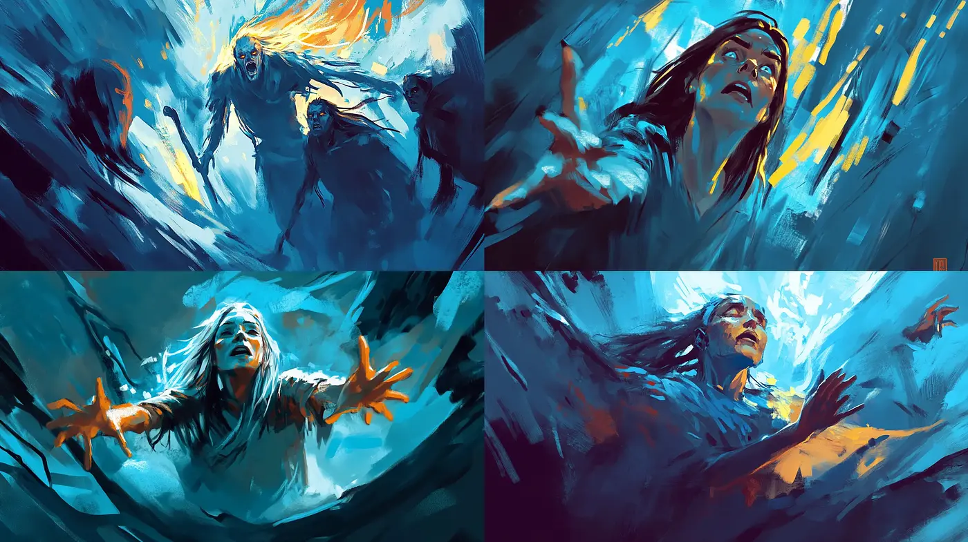 Dynamic Brushstroke Expressionism with a Cinematic Flair - Midjourney sref style