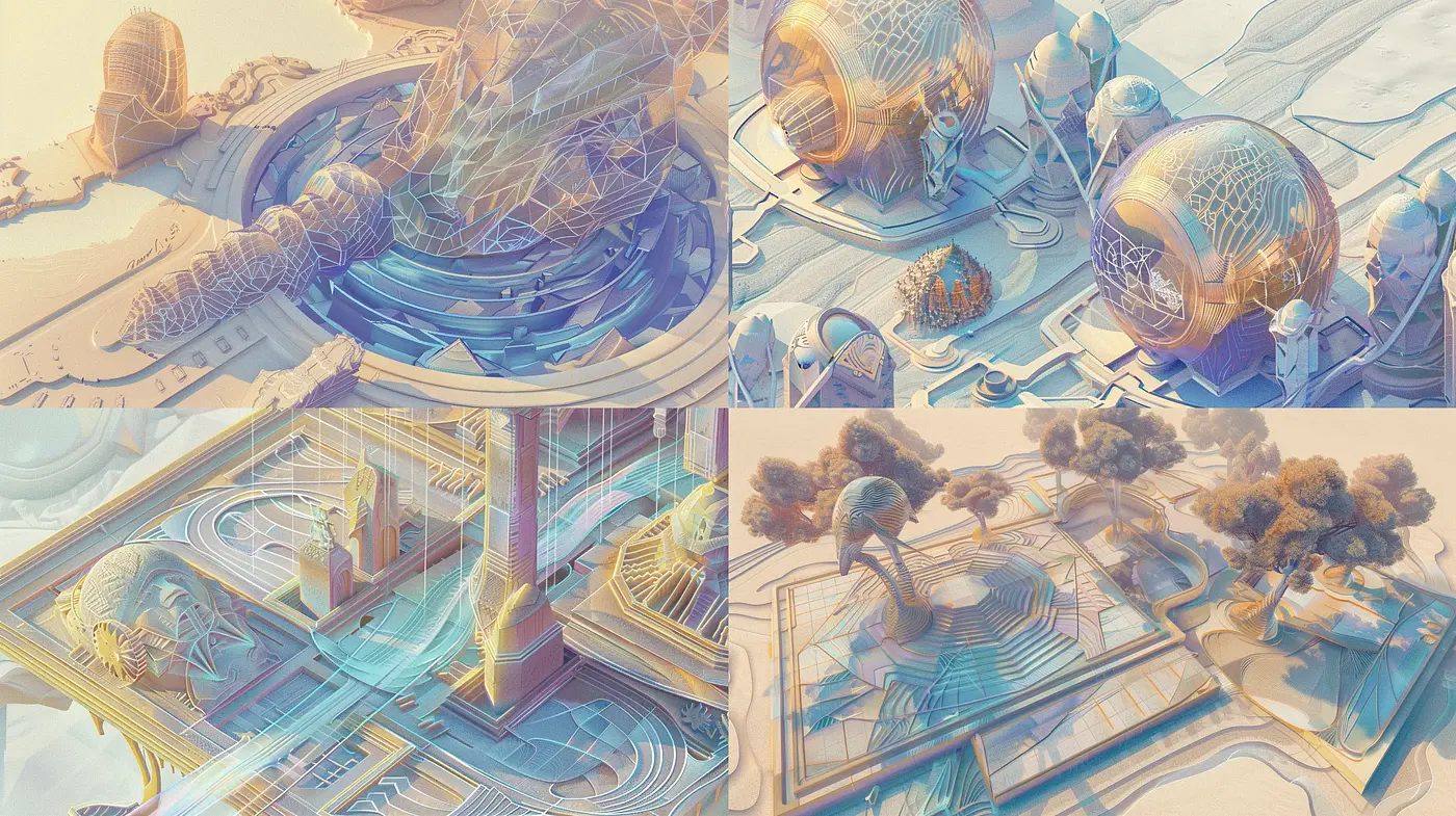 Ethereal Dreamscape in Pastel Hues - Midjourney sref style