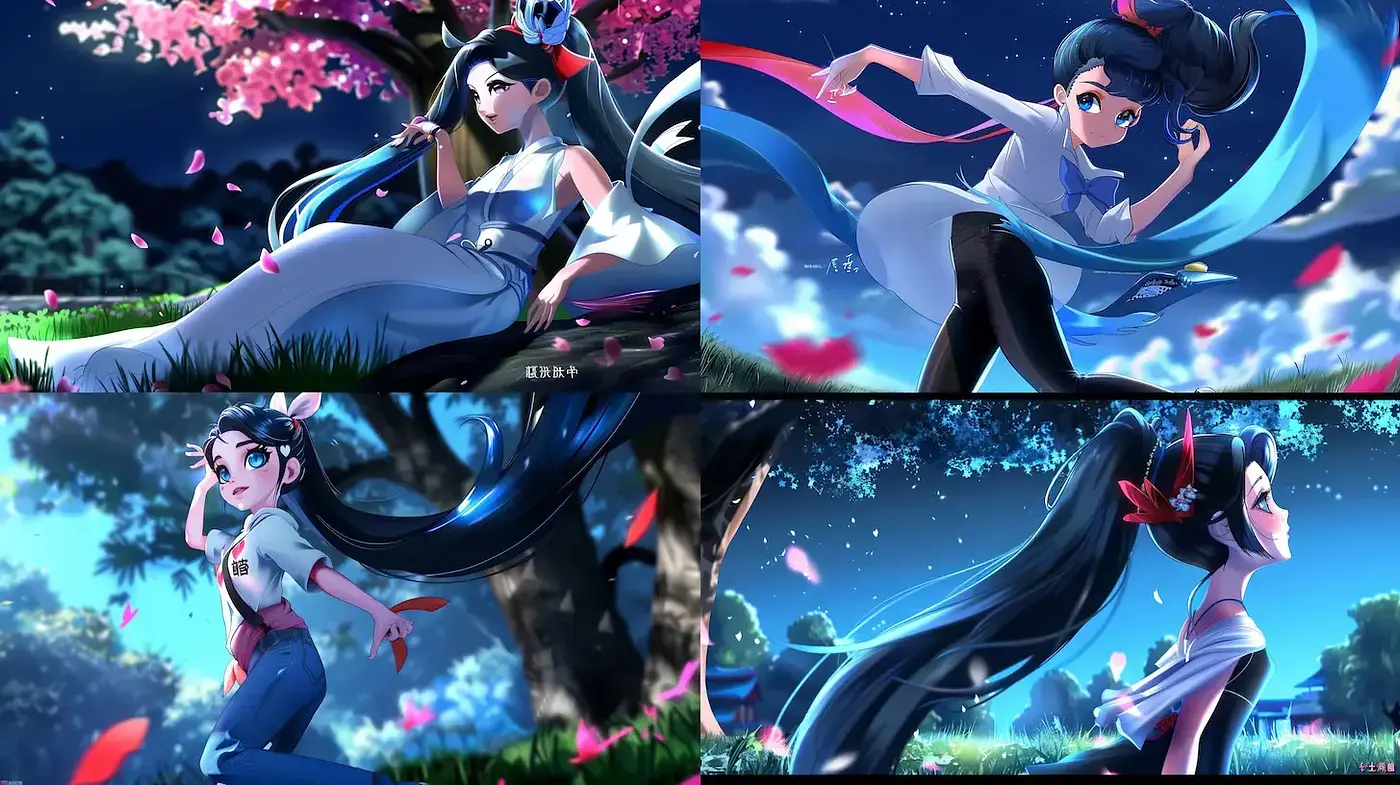 Dreamlike Anime Aesthetic with Ethereal Elements - Midjourney sref style