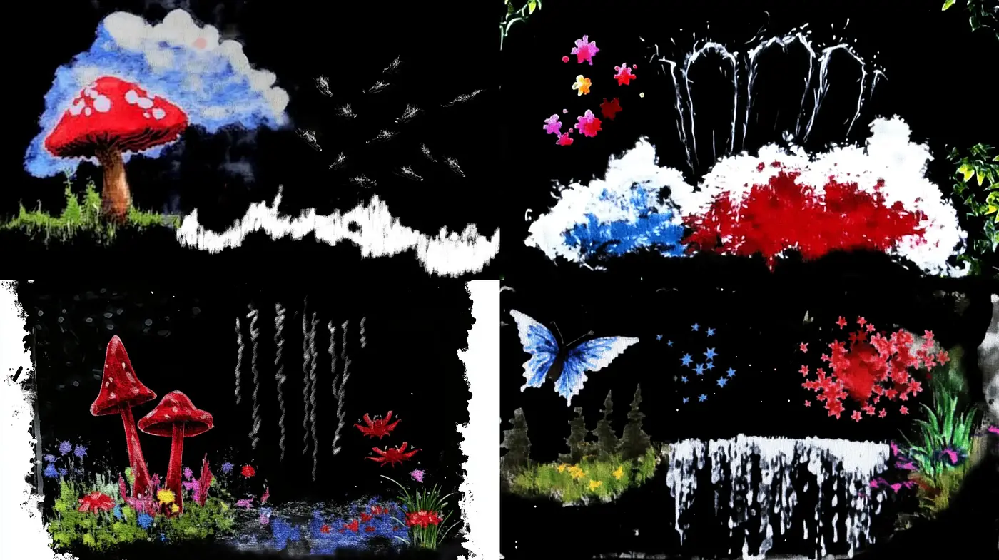 Ethereal Dreamscape in Vibrant Expressionist Dabs - Midjourney sref style