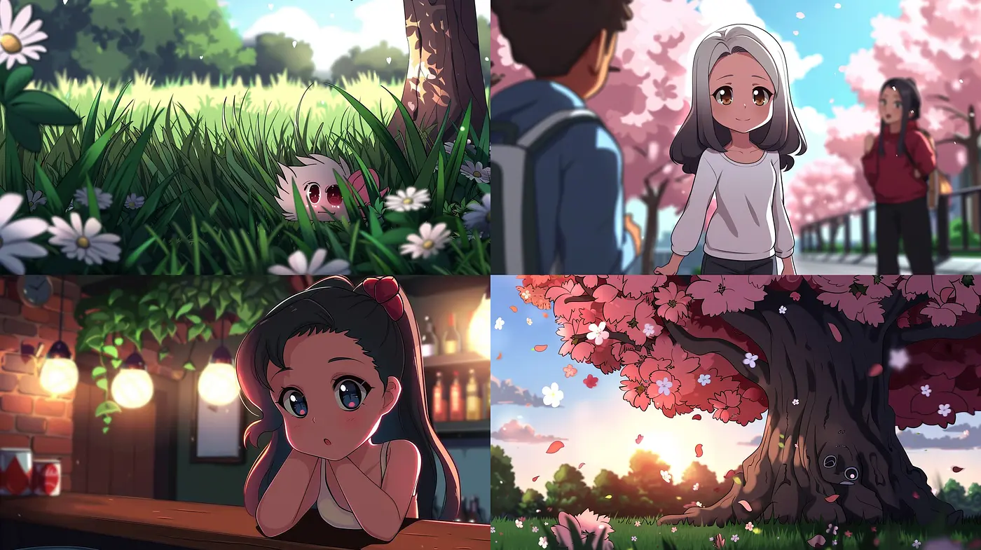 Idyllic and Vivid Anime Dreamscapes: A Study in Consistent Color Harmony and Detailed Textures - Midjourney sref style