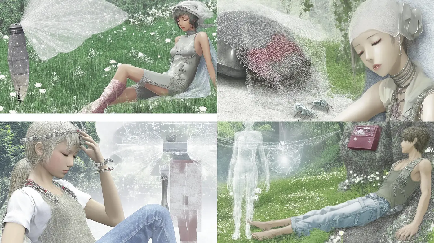 Ethereal Dreamscape Portraiture with a Nostalgic Essence - Midjourney sref style
