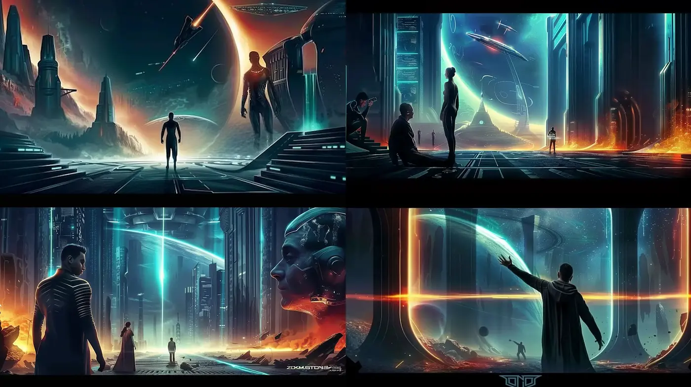 Futuristic Neon-Noir Visions: A Homage to Sci-Fi Urban Landscapes - Midjourney sref style
