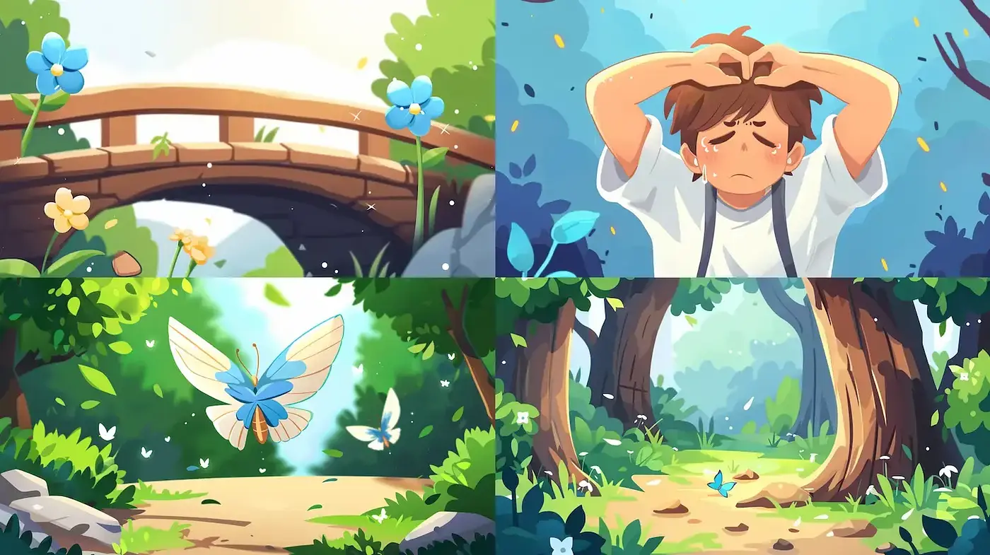 Whimsical and Emotionally Charged Illustrations with Nature Themes - Midjourney sref style