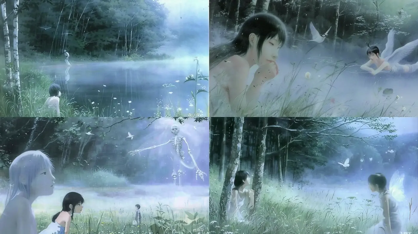 Ethereal Pastel Dreamscape with Anime Essence - Midjourney sref style