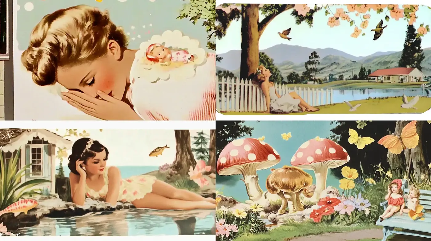 Whimsical Pastoral Elegance with a Dreamlike Essence - Midjourney sref style