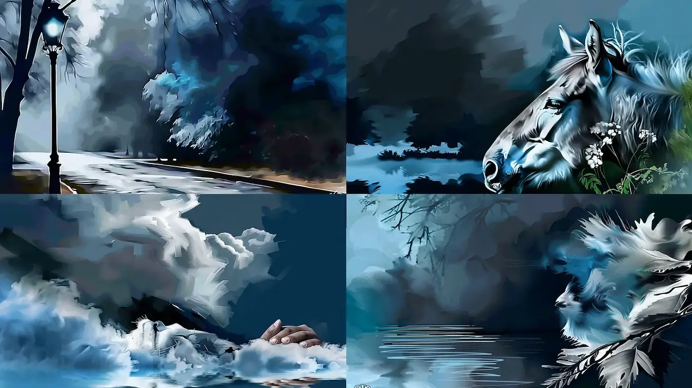 Dreamy and Ethereal Landscape with Mystical Elements - Midjourney sref style
