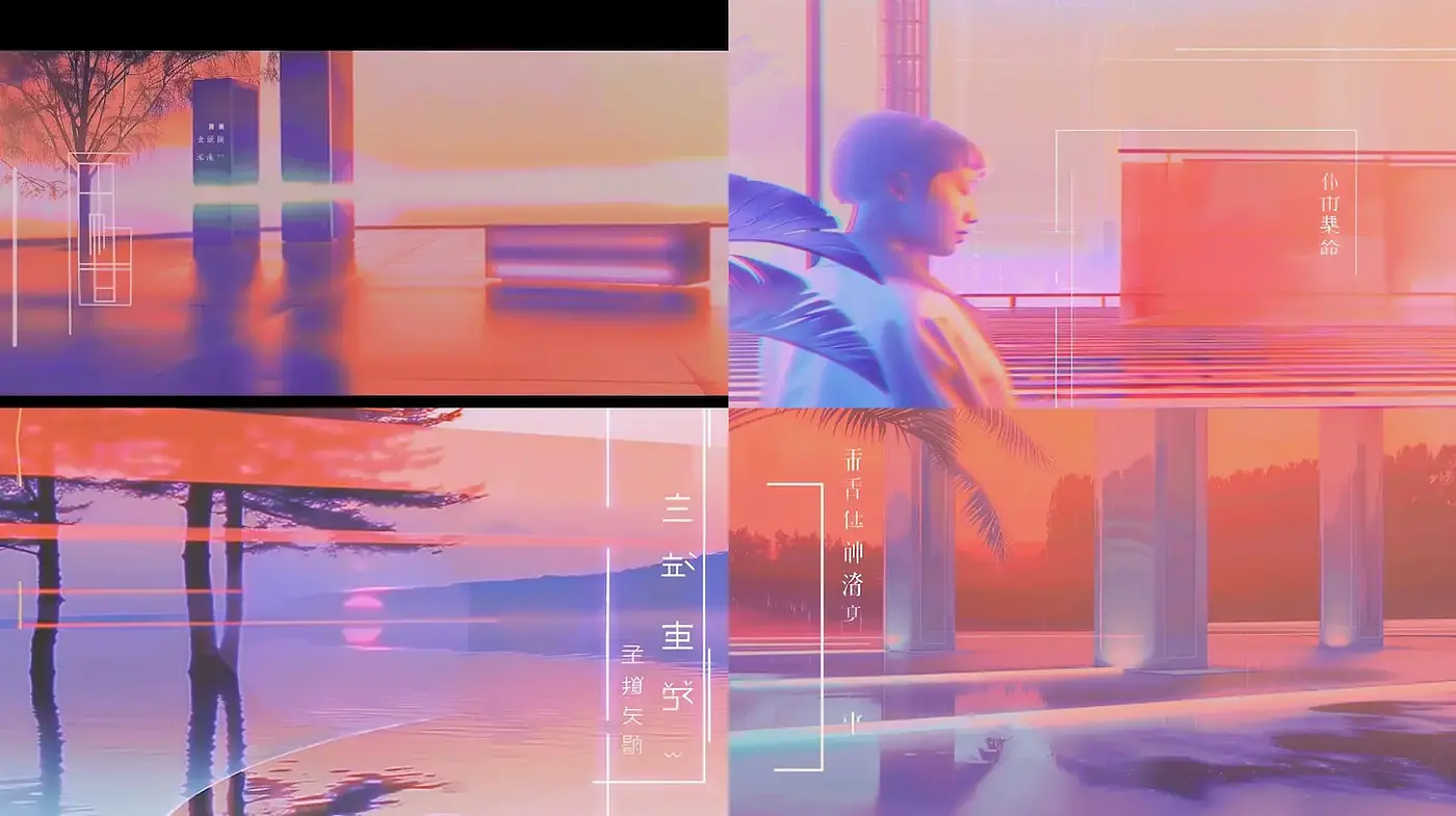 Futuristic Dreamscape with Soft Pastels and Ethereal Textures - Midjourney sref style