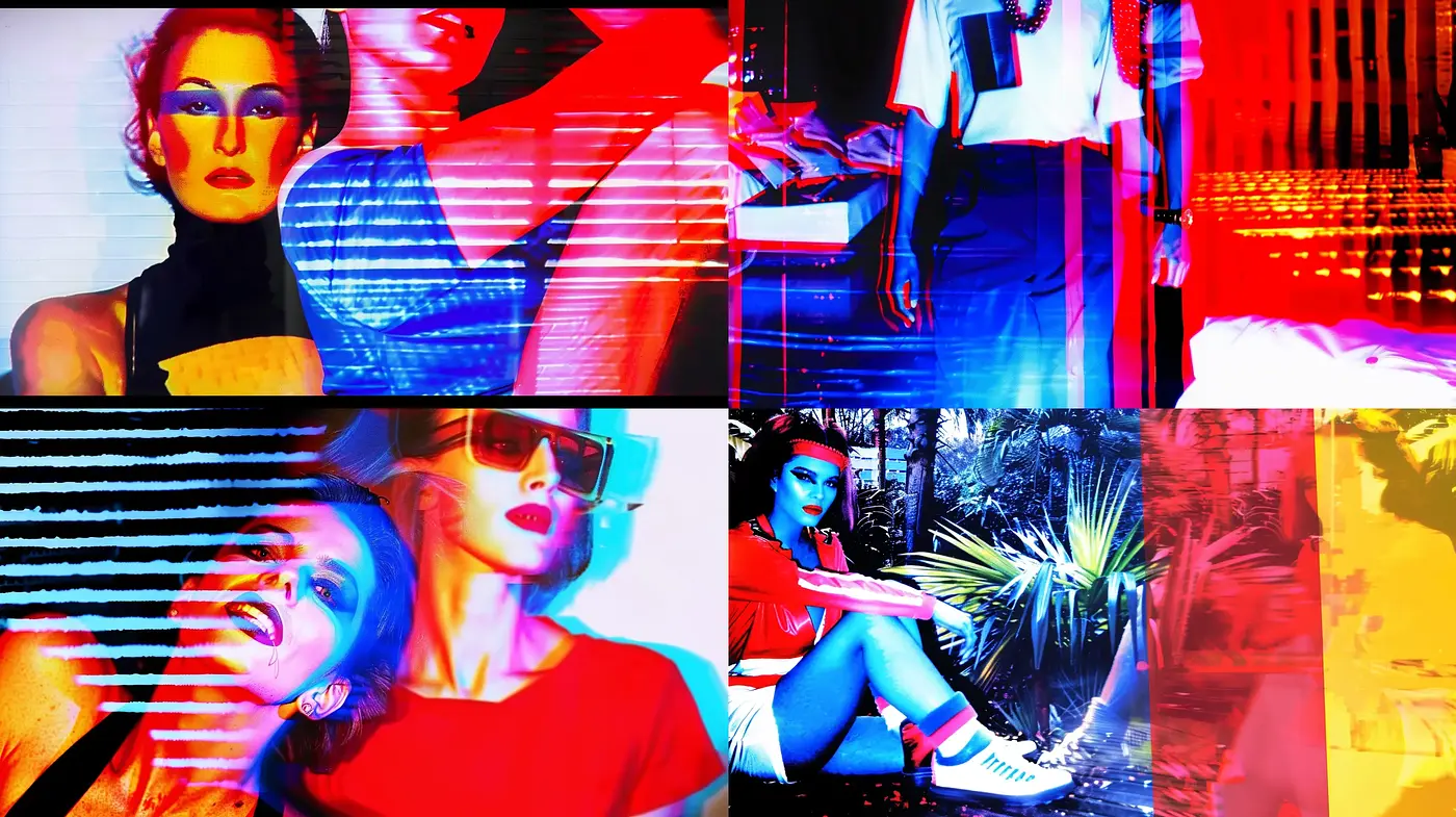 Contemporary Glitch: A Mosaic of Digital Disruption - Midjourney sref style