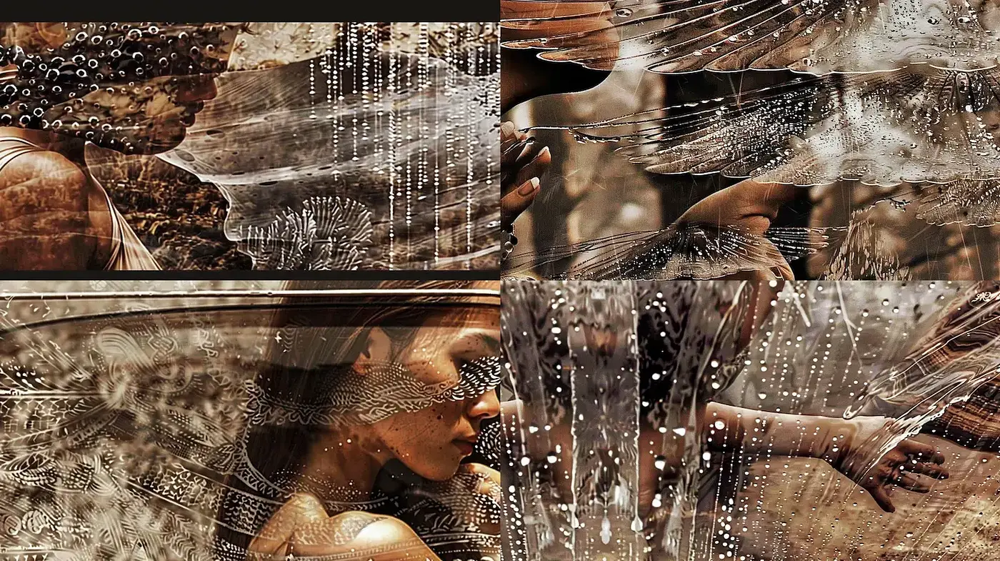 Ethereal and Dreamlike Artistry with Water-Infused Textures - Midjourney sref style