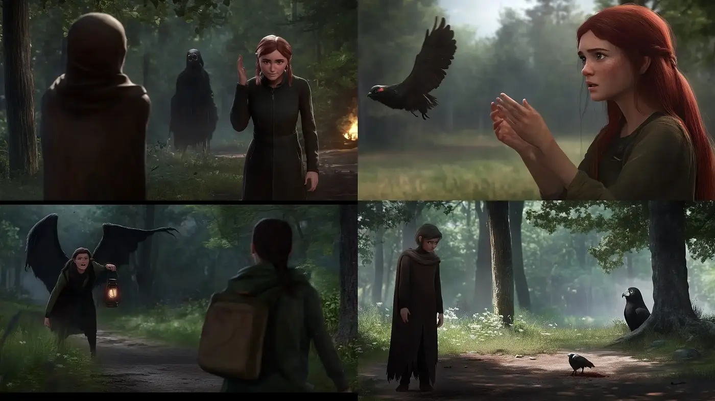 Enchanted Forest Narrative: A Cinematic Journey with a Hint of Fantasy Realism - Midjourney sref style