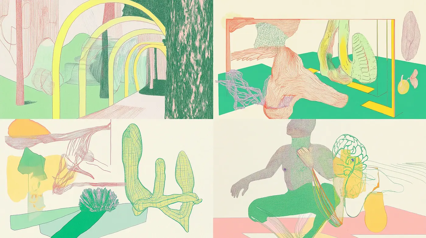 Ethereal Pastel Dreamscape Illustrations - Midjourney sref style