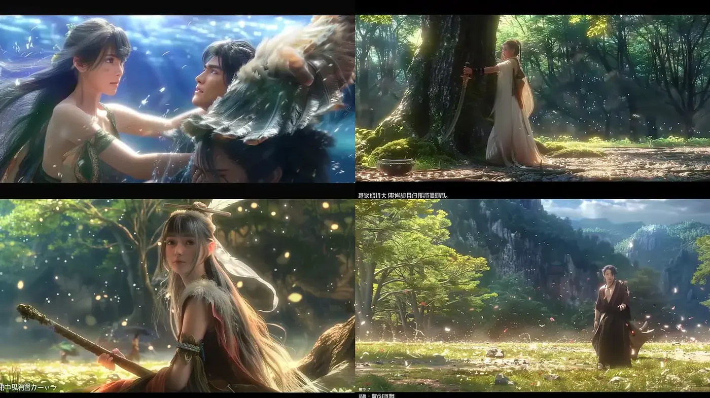 Enchantingly Ethereal Fantasy Landscapes with a Touch of Magic - Midjourney sref style