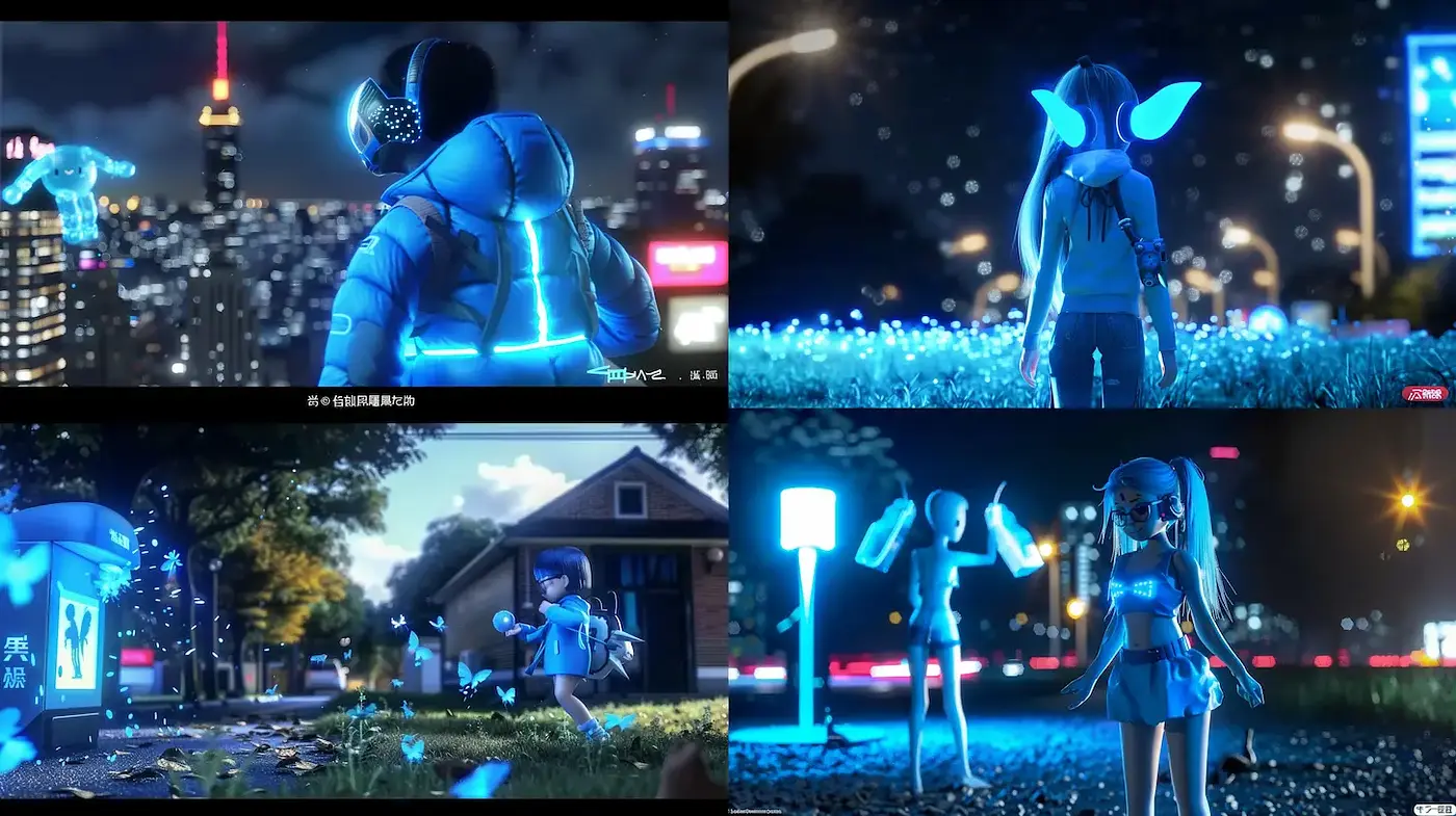 Futuristic Neon Aesthetic with Enigmatic Atmosphere - Midjourney sref style