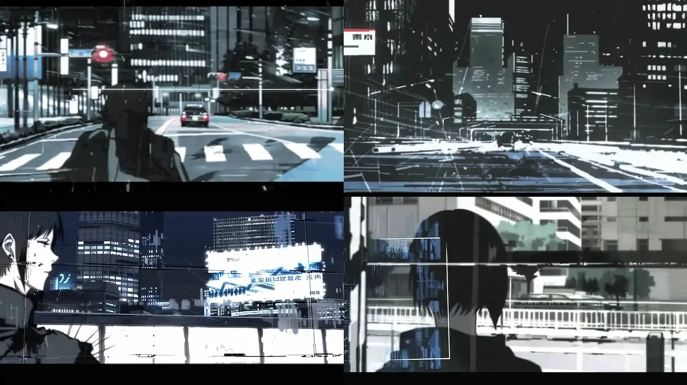 Futuristic Urban Noir Aesthetic with a Digital Twist - Midjourney sref style