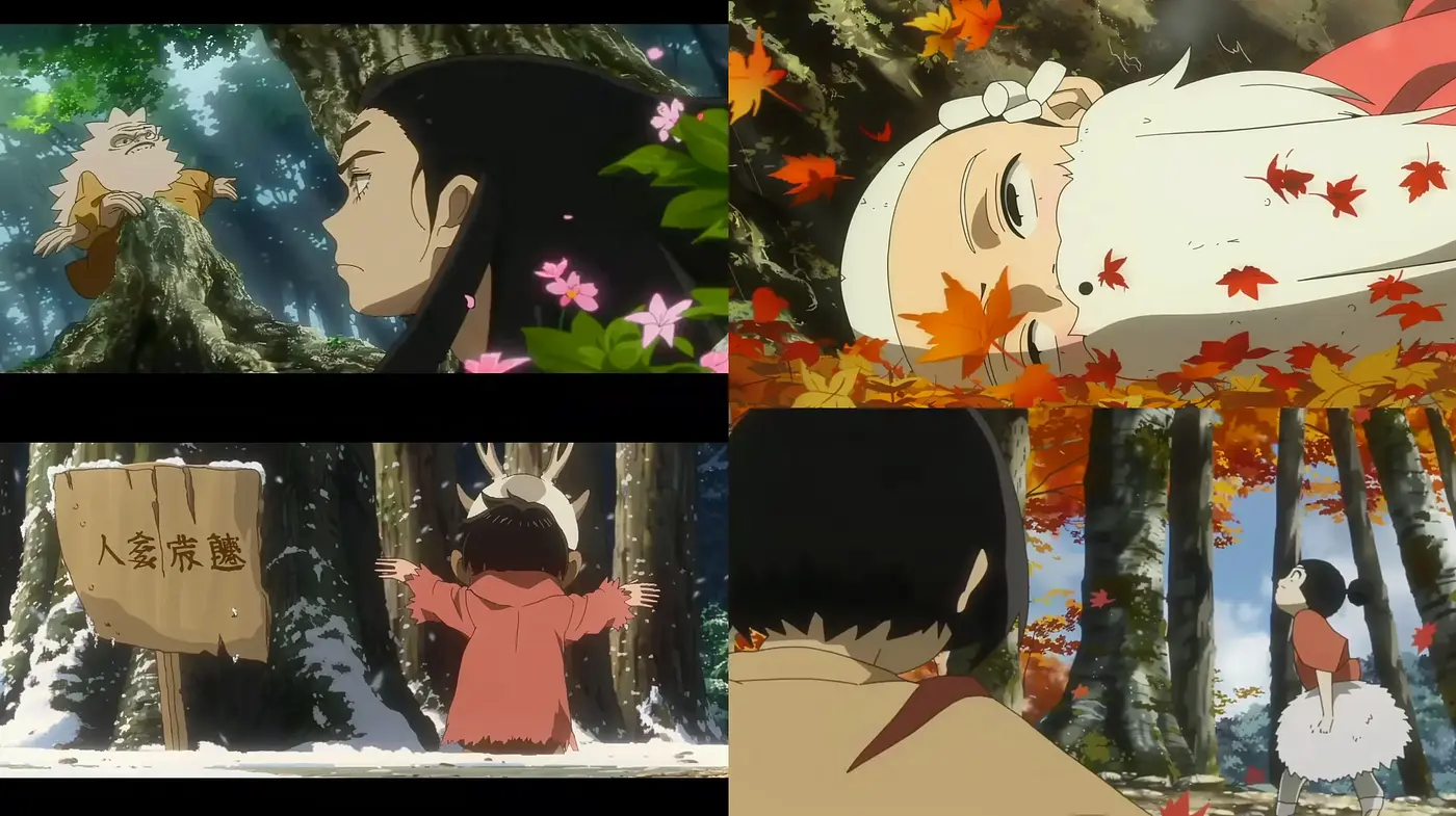 Harmonious Blend of Nature and Anime Serenity - Midjourney sref style
