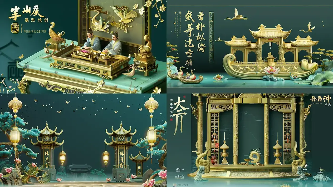 Elegant Harmonious Imagery with Cultural Resonance - Midjourney sref style