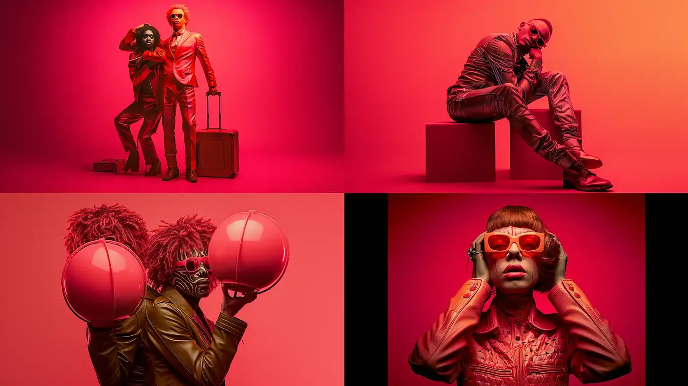 Vibrant Retro Futurism with a Playful Edge - Midjourney sref style